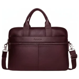 Amaze Executive Original Leather Bag A925, Fits Up To 15.6", Brown
